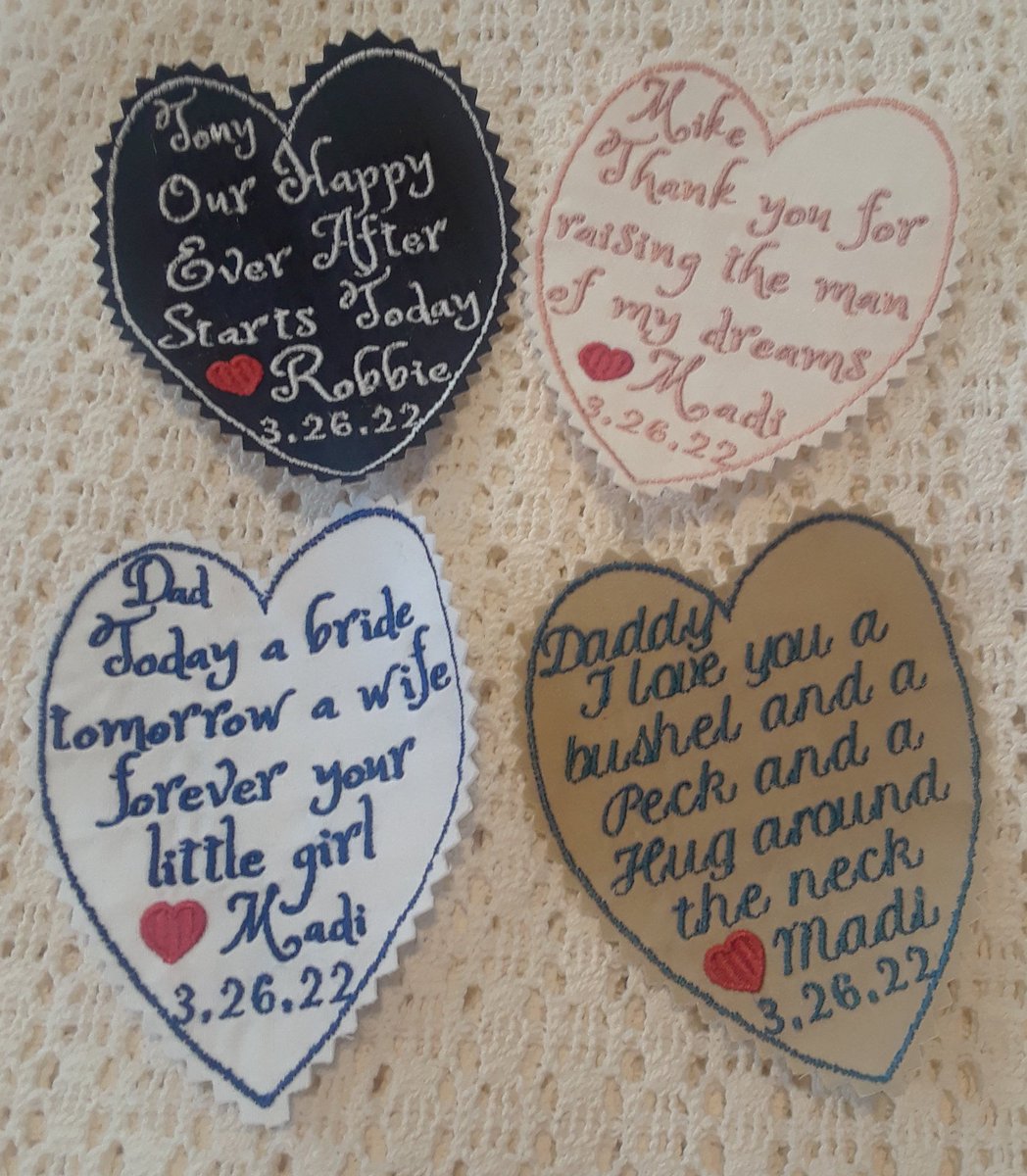 LynnsLooseEnds's tweet image. Create your own special phrase.
FATHER of Bride-Father of Groom,Wedding Tie Patches,GROOM Patch,Create your Own. seethis.co/B8MzVd/ #memorypatch #fatherofthebride #fatherofthegroom #groomtiepatch #weddingtiepatches #tiepatches #tiepatchfordad #somethingblue