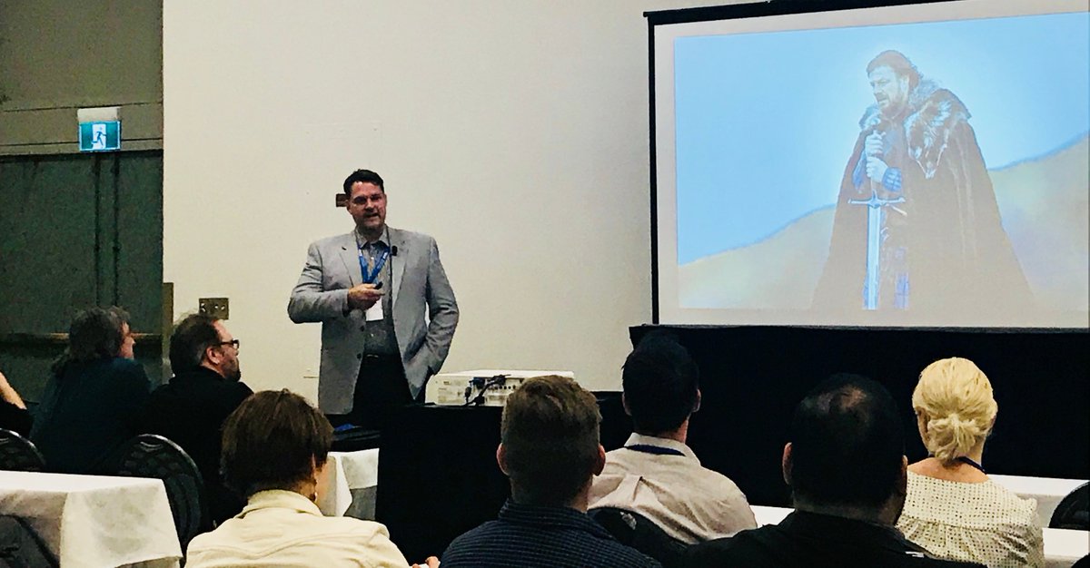 obs_global's tweet image. Onliner Patrick Hayes speaking at #WCISC #Onlinerlife