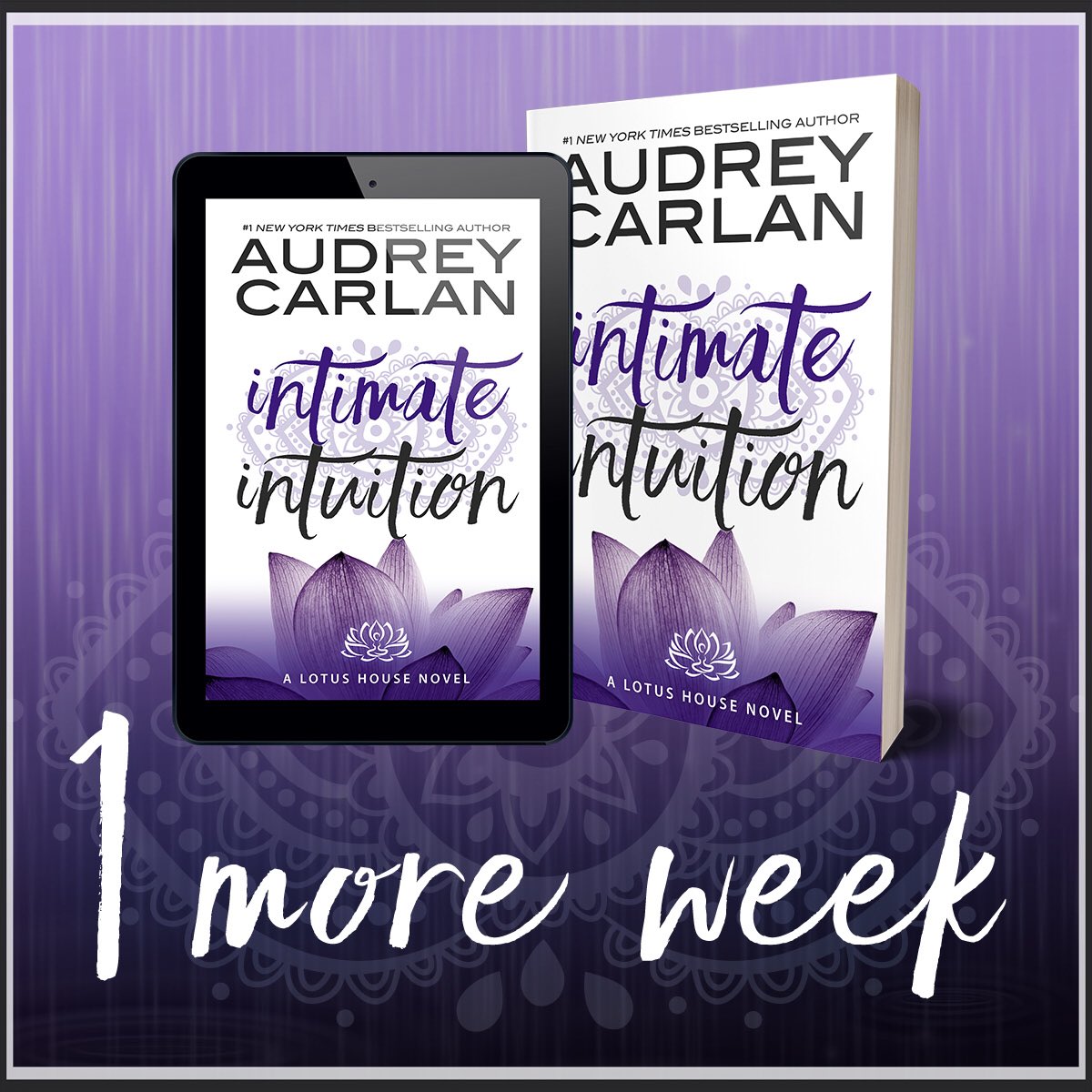 AudreyCarlan's tweet photo. Coming May 8 from @AudreyCarlan!! #IntimateIntuition #LotusHouse6

US: https://t.co/ocM6rMtnrG
CA: https://t.co/FxU80XeiZB
UK: https://t.co/DKRCv6lIEA
AU: https://t.co/t3MKnySI8n
iBooks: https://t.co/DO6WOCgrh7
Kobo: https://t.co/pTHSqlzaij
Playbooks: https://t.co/WThyrDCuXu https://t.co/wfAq1GnA65