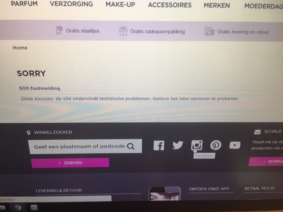 vtacquet's tweet image. Zeg @IPXL_Belgie, jullie bieden enkel vandaag 20% korting maar jullie site werkt al de hele dag niet. En nu ? #error500