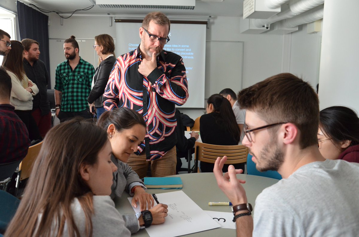 NS_Seminar's tweet photo. On Thursday 19.4. Arctic Workshop Day, Be The Next Entrepreneur workshop, Esa Posio hosted intensive business idea development session! #entrepreneur #entrepreneurship #profitability #speech #speaker #northernstarsseminar #visitrovaniemi #talentlapland #lapinamk #ylpeästiamk https://t.co/byqVA6MVnl