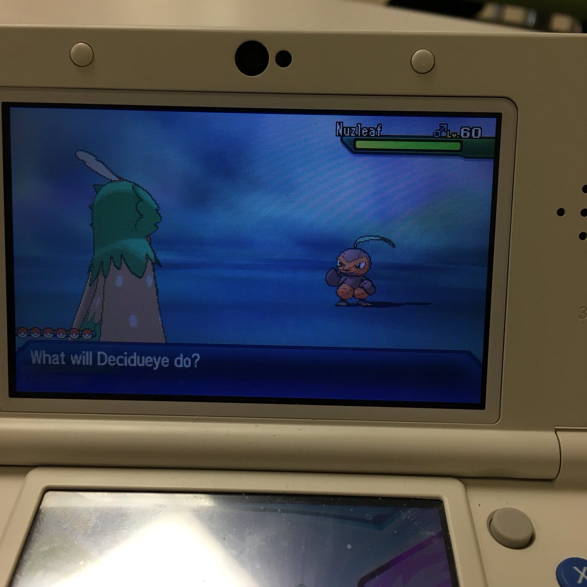 PokeFanTrevor's tweet photo. Got my FIRST wormhole #shiny in #PokemonUltraSun Shiny #Nuzleaf FINALLY #Pokemon #shinypokemon #wormholeshiny #shinyhunting @Ppenguin66 @Hound00med https://t.co/rlgBoVzfmo