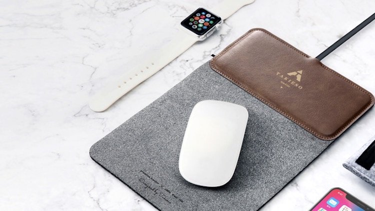 hubs.ly/H0bQwdL0 ziet er mooi uit en heeft nog een handige functie ook. De nieuwe muismat van designstudio Takieso Graft Design moet via Kickstarter een feit worden. Het bedrijf uit New York noemt het product de MousePad+.