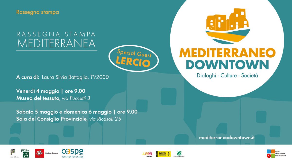 MedTownFestival's tweet photo. #programmainpillole ogni mattina iniziamo la giornata con la rassegna stampa mediterranea a cura di @battgirl74. Sabato special guest @lercionotizie https://t.co/CLjSn5Tp8j https://t.co/lRE4CY3p1z