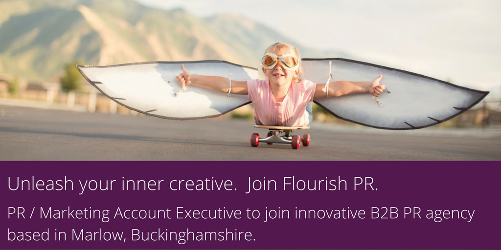 We're hiring!! We are looking for a PR / Marketing Account Exec to join our team here in Marlow. Visit the careers page on our website for further details and a full job description. #PRjobs #Marketingjobs #HiringNow #Careers #Marlow flourishpr.co.uk/careers