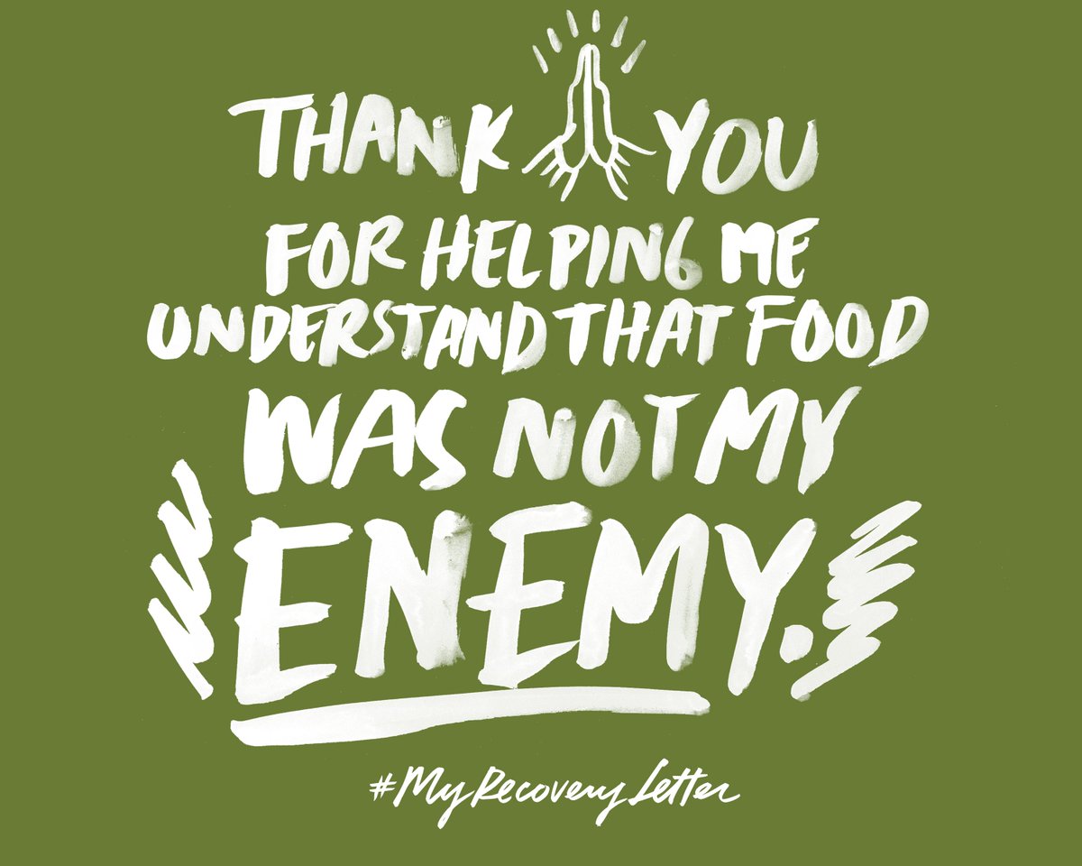 Happy #eatingrecoveryday! We've launched myrecoveryletter.com, a place where you can WRITE YOUR OWN #myrecoveryletter, which will be turned into a beautiful document that you can download and share! Anyone can participate! ow.ly/TyFY30jLVhr