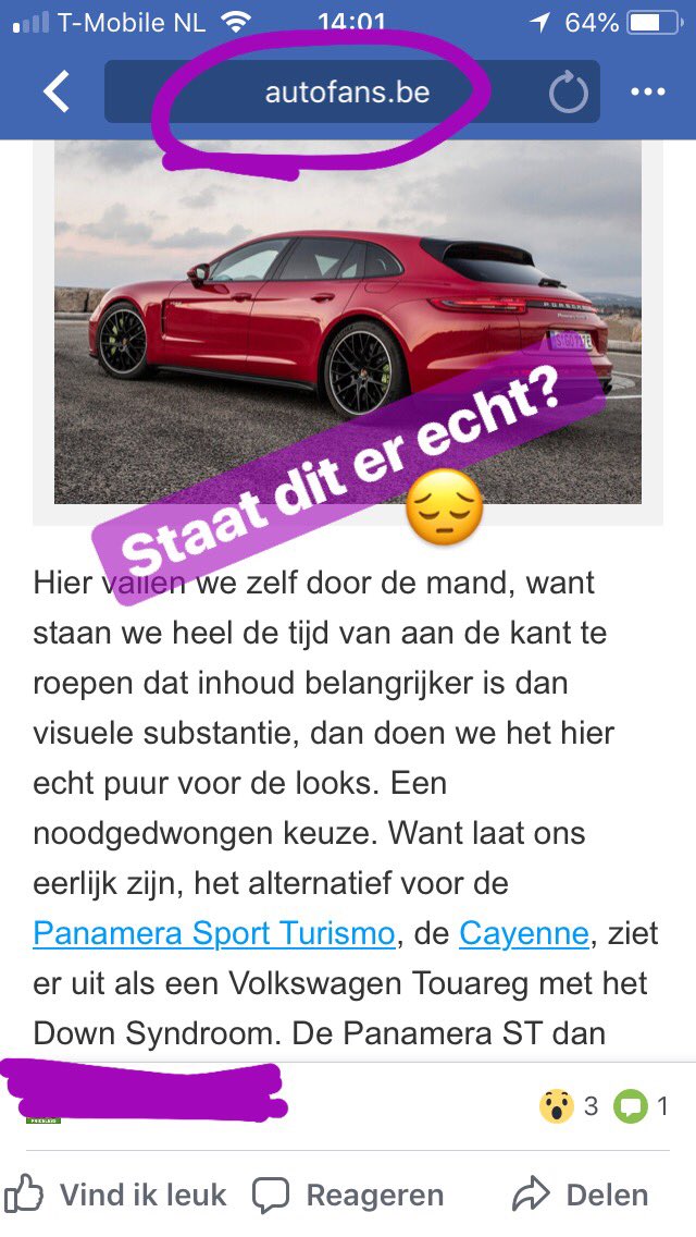 HuppeteeMarinda's tweet image. Jongens.. dit kan niet. Pas dit svp aan! @autofans #Porsche #autofans #discriminatie  #Downsyndroom