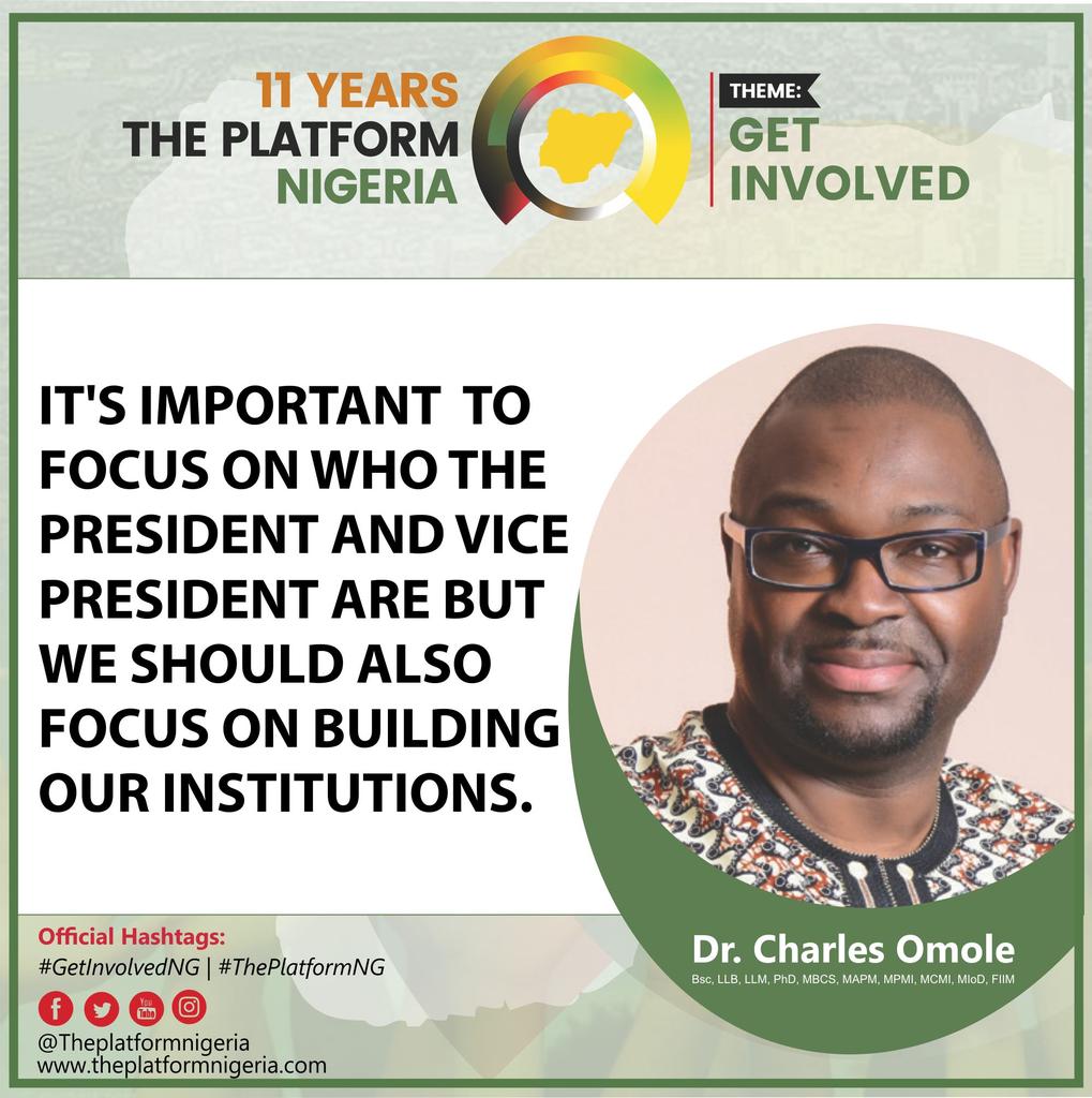 OluwamayowaTJ's tweet image. In the spirit of @DrCOmole's speech at #ThePlatformNG, we the mass of the @theplatformng followers, are demanding that @inecnigeria include weekends in the schedule for #PVCCollection. #GetInvolvedNG #INECPVCWeekends