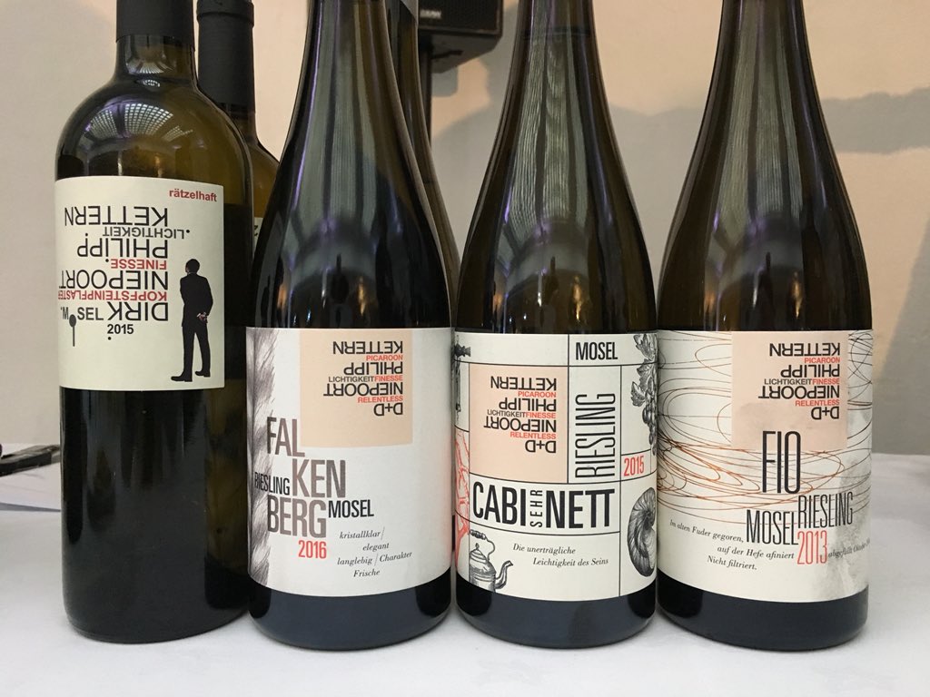 RRltdWine's tweet photo. A cracking line up of modern Mosel from #fiowines - @WinesofGermany #gforce2018 trade tasting at The Vinyl Factory Soho until 5pm https://t.co/oiNb1u6kQs