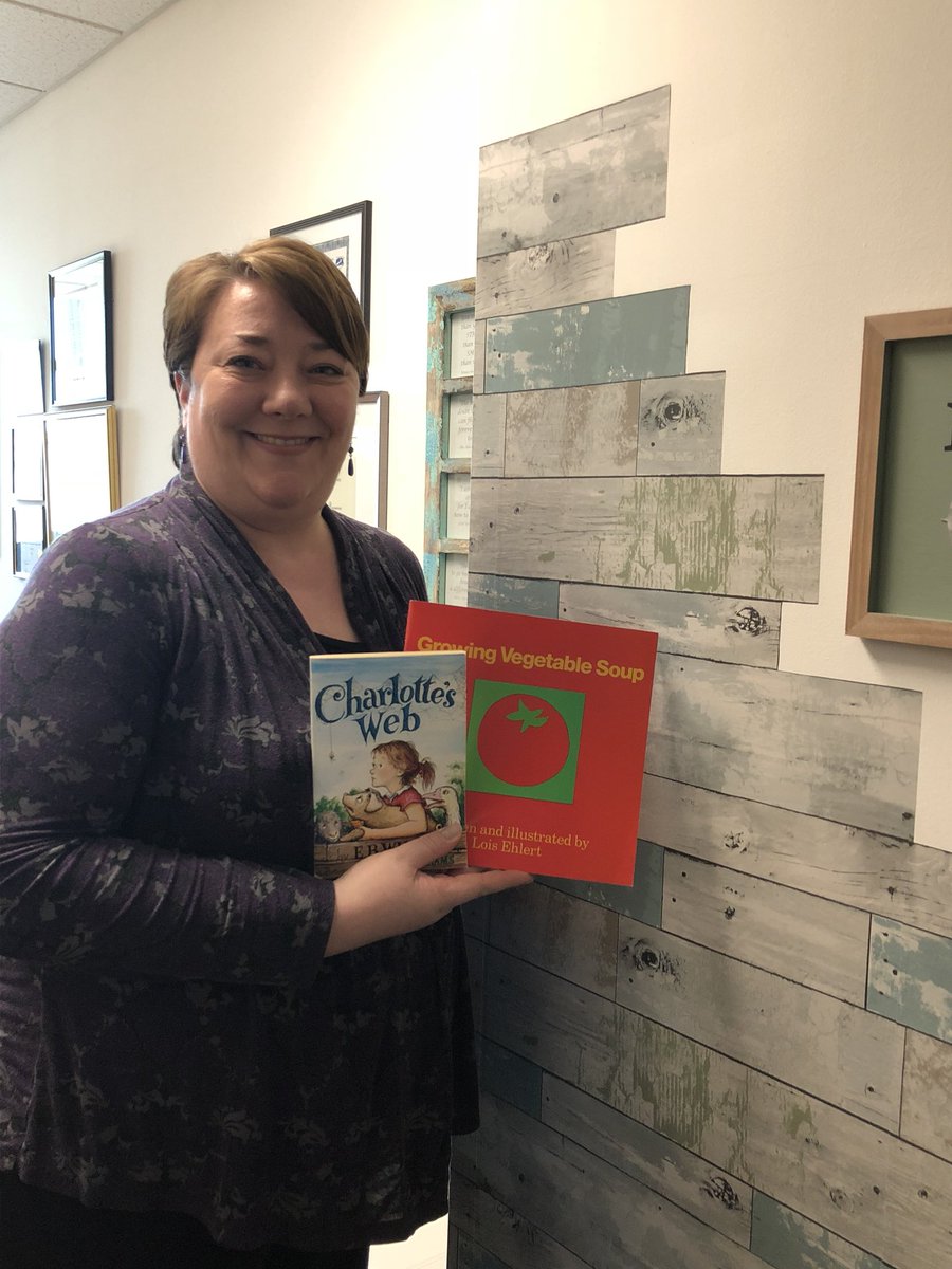 DTCCGeorgeEd's tweet photo. Continuing to celebrate Children's Book Week by sharing our favorites with you. Ms. Jennifer had a hard time picking just one (a common issue among us educators😝). Her favorites: Charlotte's Web by E.B. White &amp; Growing Vegetable Soup by Lois Ehlert. https://t.co/57xG4u4DxA