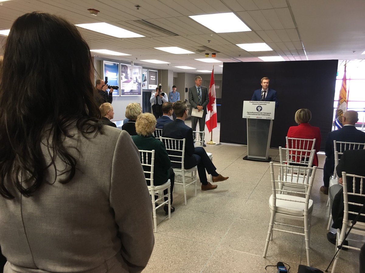 AdrienneKS's tweet photo. The federal gov and province will each contribute $9 million for the expansion of the @yfcairport along with funds from the Fredericton International Airport Authority @Global_NB https://t.co/MAdUH60Da8