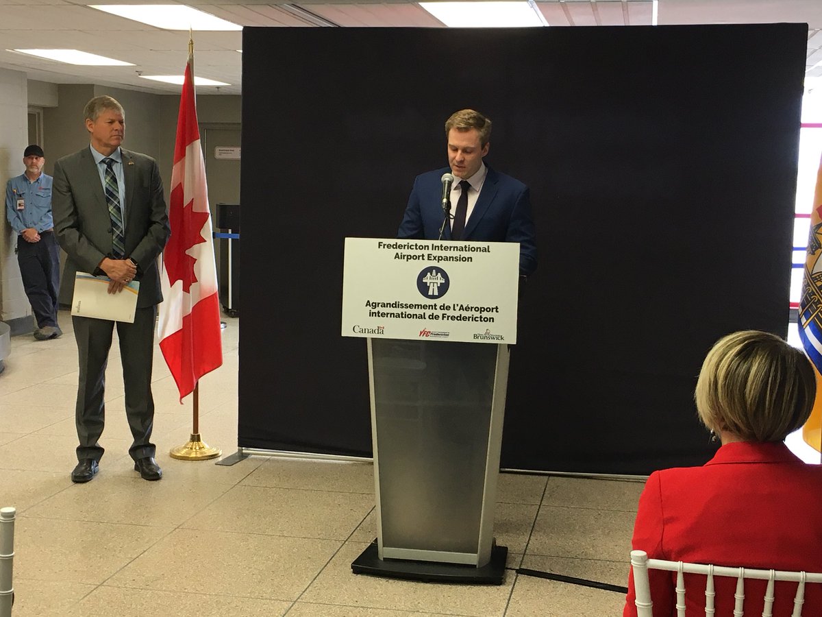 AdrienneKS's tweet photo. The federal gov and province will each contribute $9 million for the expansion of the @yfcairport along with funds from the Fredericton International Airport Authority @Global_NB https://t.co/MAdUH60Da8