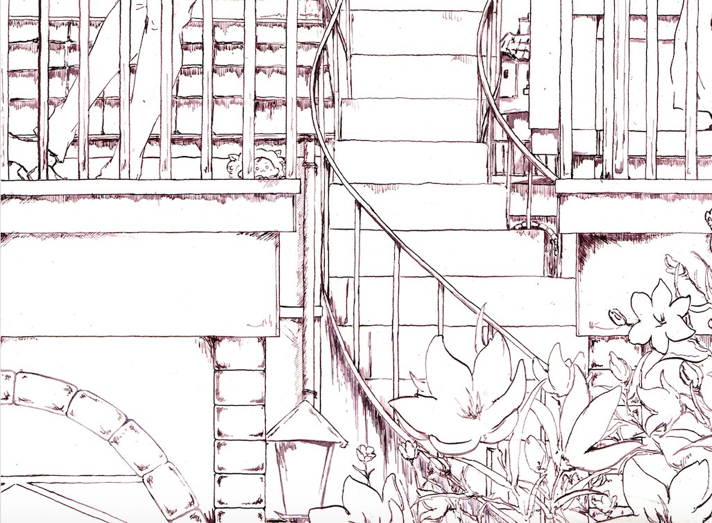 描いております
正宗くんが見えてる・・・ 