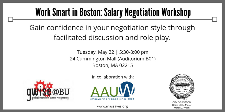 MASSAWIS's tweet photo. Join us at our May event for a hands-on salary negotiation workshop. 

Register here: https://t.co/XoaGiGELQC https://t.co/rvU2TewCbV