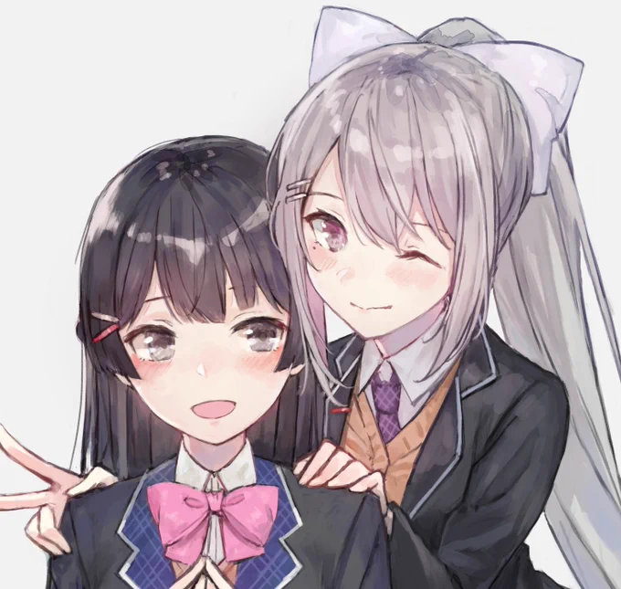 顔が佳い二人
#みとあーと  #でろあーと 
