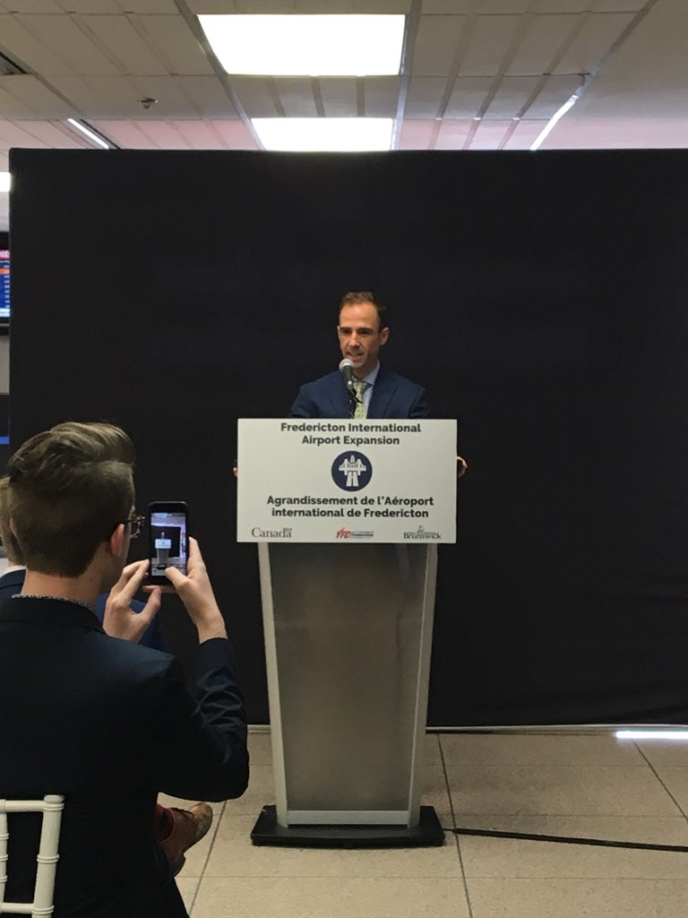 SenKristaRoss's tweet photo. Great news today @yfcairport - the long awaited expansion is coming to fruition!  @Fton_Chamber @IgniteFredNB @mikeobrien_fton @BrianGallantNB @MattDeCourcey @Stephen_Horsman $9M from @Gov_NB $9M from #GovCda @SohiAmarjeet https://t.co/rhxZwETXdd