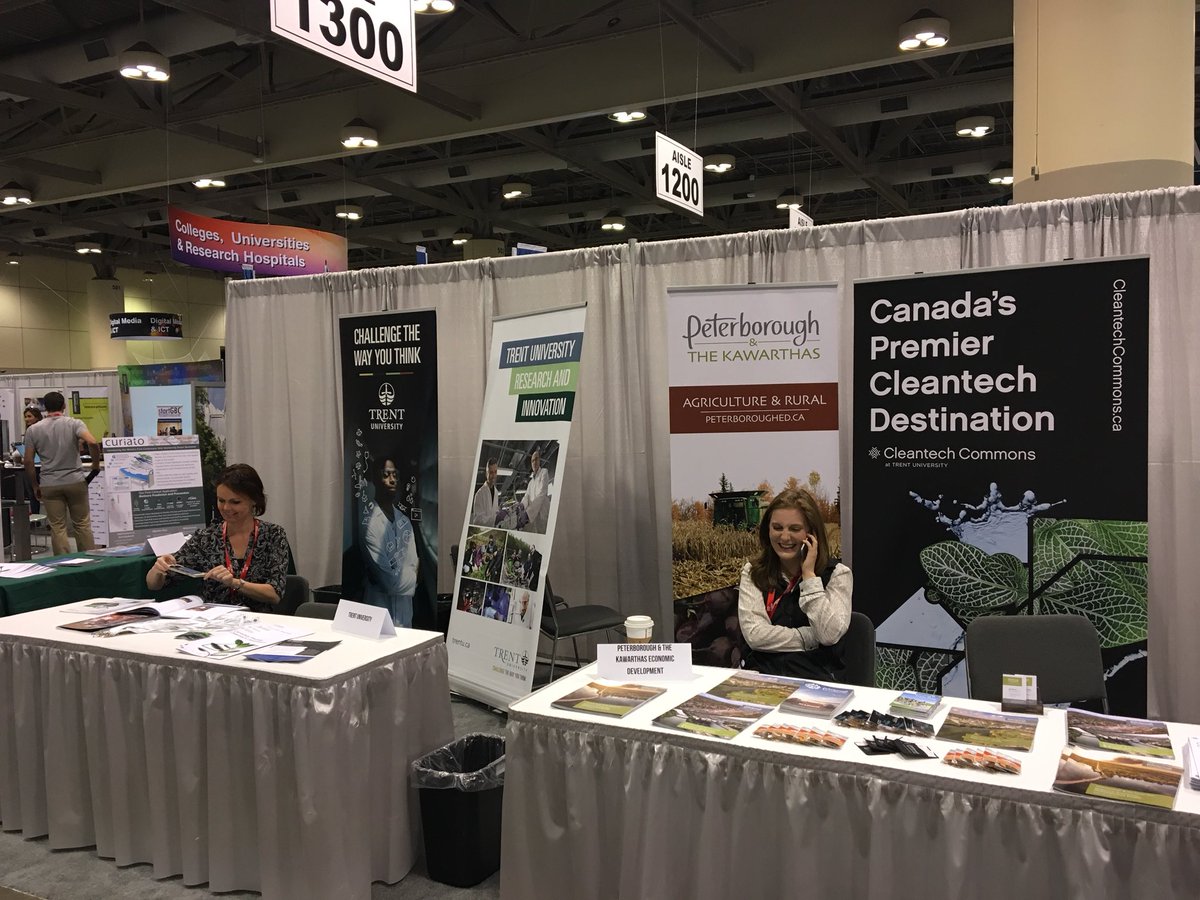 Still 1 more day to stop by booth #1412 and learn why Peterborough is Canada’s Premier Cleantech Destination #cleantechcommons #OCEdiscovery
