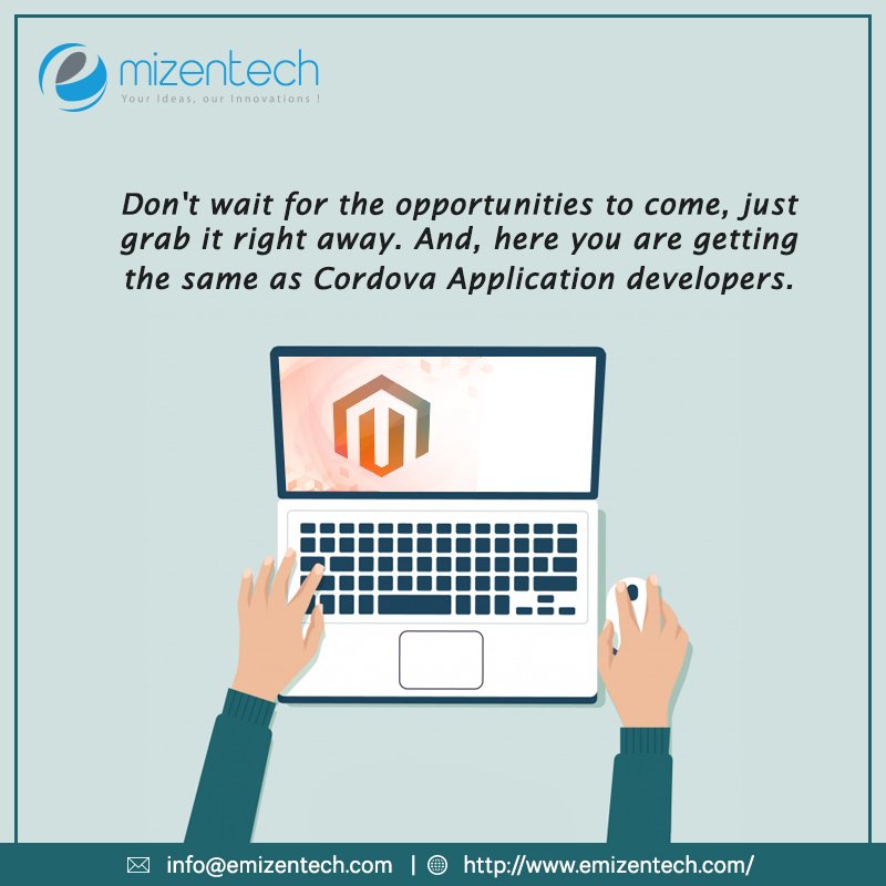 EmizenTech's tweet image. Cordova Application
Don't wait for the opportunities to come, just grab it right away. And, here you are getting the same as #Cordova #Applicationdevelopers. emizentech.com/cordova-applic…