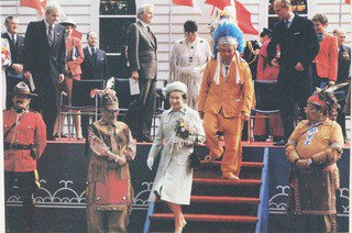 MohawkChapel's tweet photo. DID YOU KNOW?? 
Queen Elizabeth II visited the Chapel in October 1994 https://t.co/fnBPdr7PYg