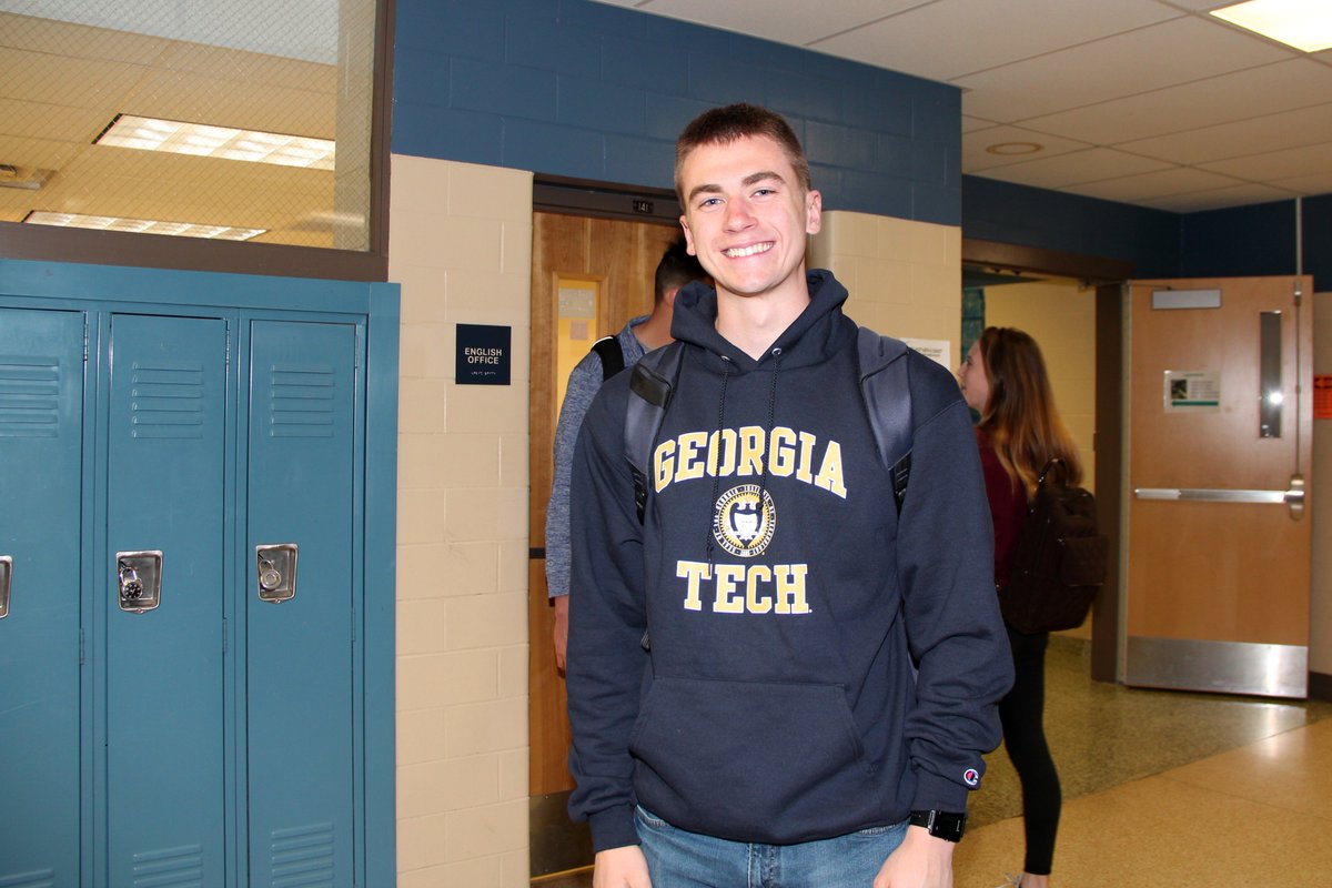 MECSDSpartans's tweet photo. Today is #CollegeDecisionDay for our seniors. Members of the @meclassof2018 are wearing shirts today to show what school they will attend in the fall. Congratulations everyone! @MEHSPrincipal @VanFossenJason https://t.co/LBVT5K0RUm