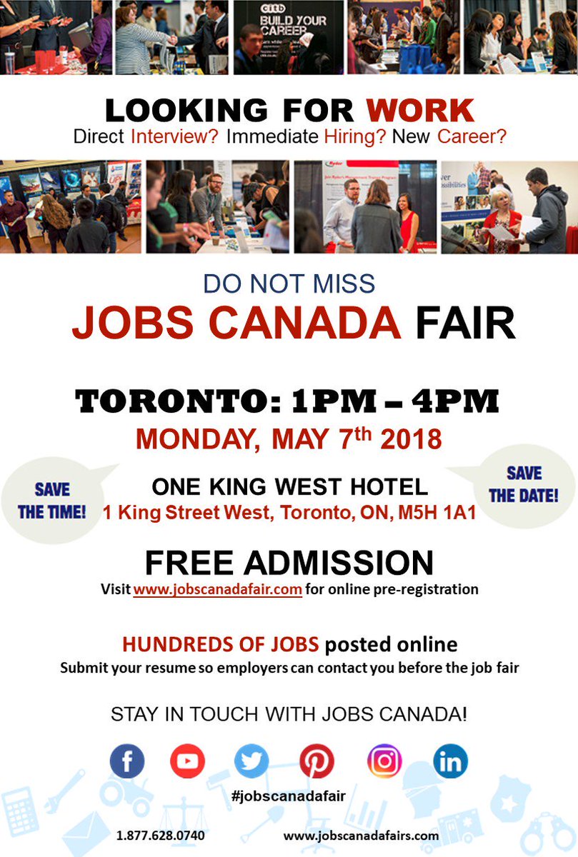 KinkaFamily's tweet photo. @KinkaFamily will be at @jobscanadafair on Monday, May 7th! Come by our booth to learn about the various opportunities available within the Company and its restaurants.
---
#jobscanadafair #jobfairs #torontojobfair #jobscanada #jobfairs #torontojobfair https://t.co/L1B3Jm46O4