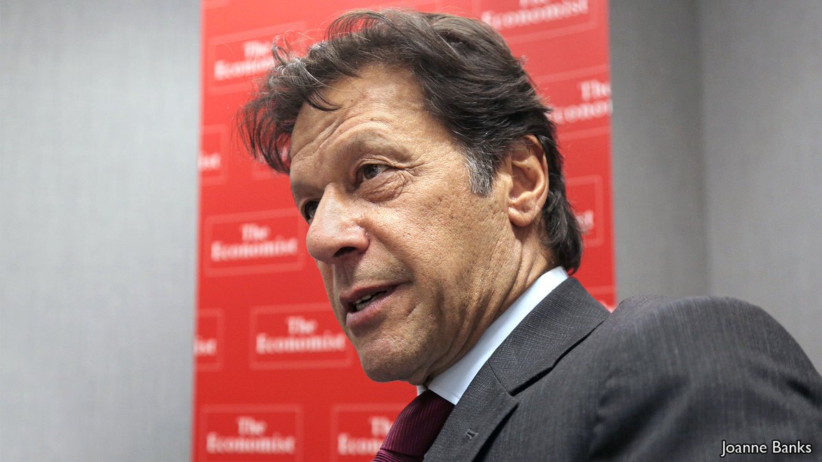 We asked <a href="/ImranKhanPTI/">Imran Khan</a> about the role of the army in Pakistan, why the media is under pressure and the full-face veil—women's choice or imposition? econ.st/2rcQlui