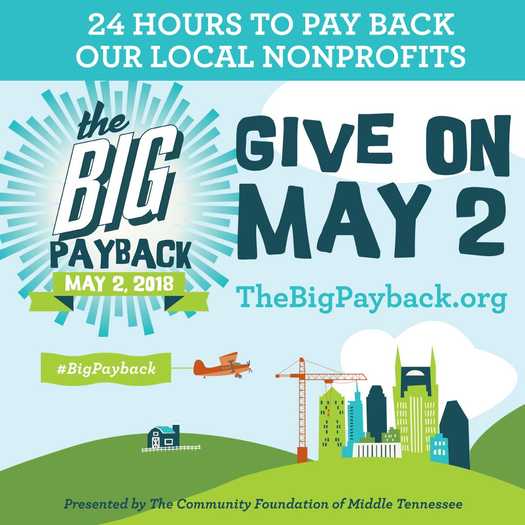 We are excited to be a part of #BigPayback again this year. Check the website tomorrow and support us and #Nashville nonprofits <a href="/usrowing/">USRowing</a>
