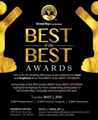 mstish901's tweet photo. Today United Way of the Mid-South honors the best corporate campaigns and those who give back to our community. https://t.co/H12NkSFbWd