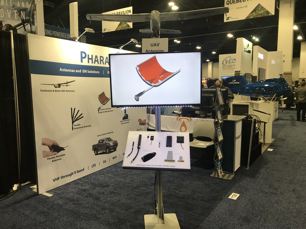 pharadoctane's tweet photo. #Xponential2018 has officially commenced!  Come and visit @pharadoctane at Booth 1128 to see our latest #UAV and #drone antenna innovations. #auvsiXPO https://t.co/cLB6r4dgED
