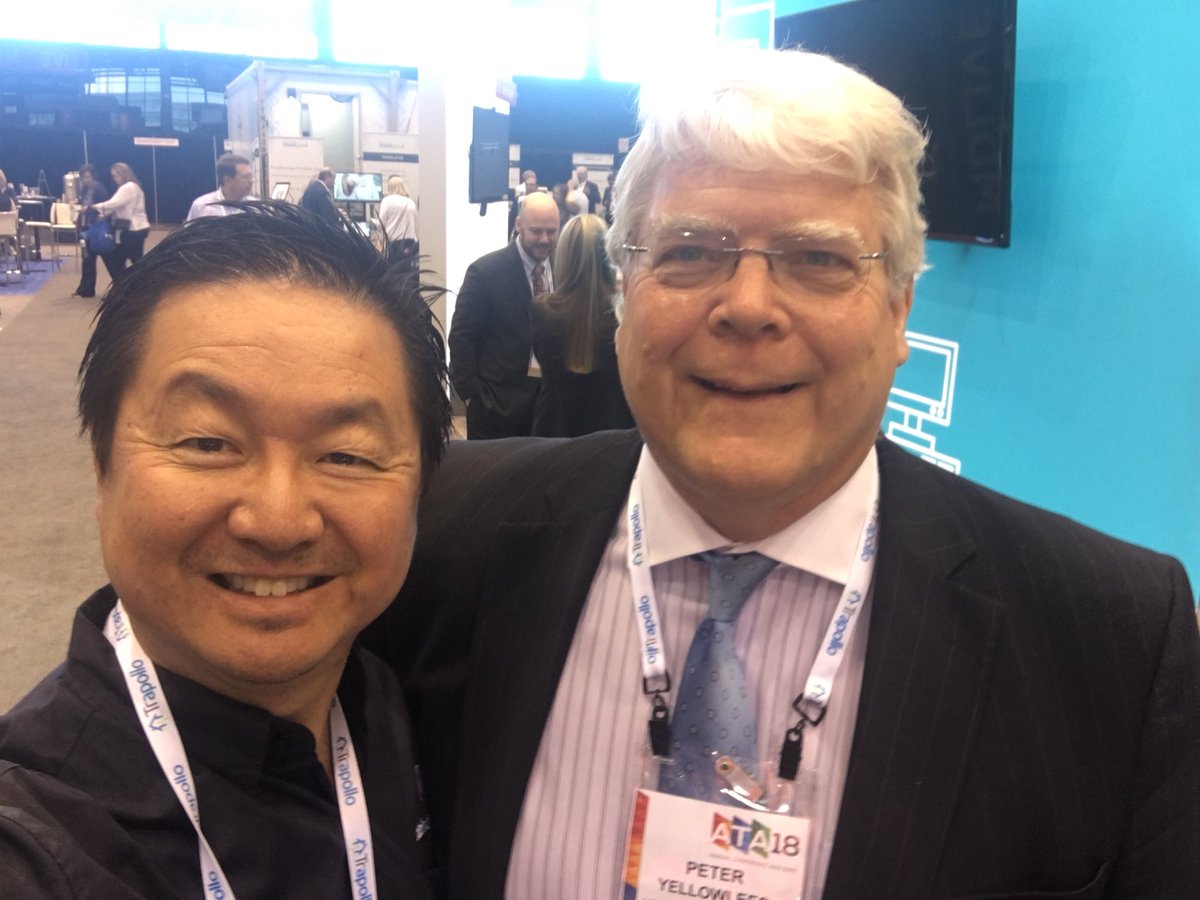 Telehealthdocs's tweet photo. Thank you @PeterYellowlees for all of your work with @AmericanTelemed! #ATA18 https://t.co/0yVOadI9Qf