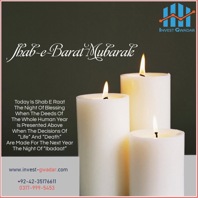 InvestGwadar's tweet photo. On Shab-E-Barat night, Allah writes the destinies of all the creations for the coming year by taking into account of their past deeds. 
 #ShabEBarat #ShabERahmat #NightofForgiveness #NightofBlessings #InvestGwadar https://t.co/760A1EGPnO