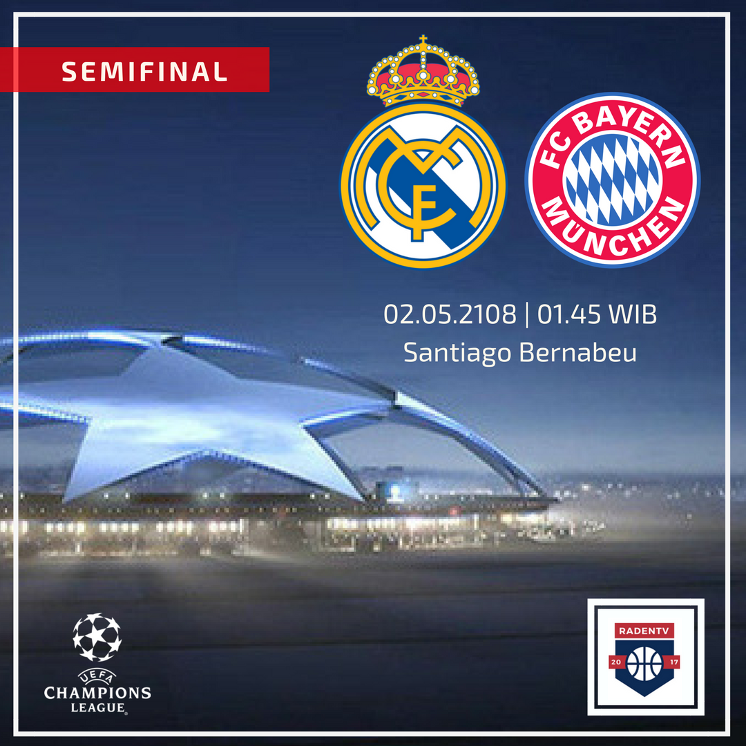 Raden_TV's tweet photo. 🏆Liga Champions
🆚Real Madrid vs Bayern Munchen
📅Rabu 2 Mei 2018
⏱️01.45 WIB
📱Link streaming https://t.co/NgfILdD6kd
#RMAFCB #UCL #LiveRaden https://t.co/8o2wigAp4n