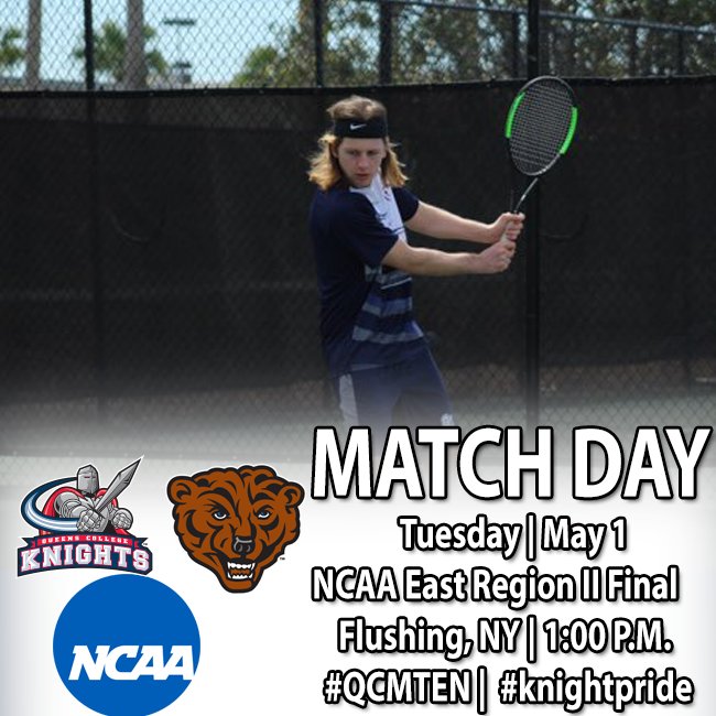QCKnights's tweet photo. #QCMTEN will look to do what their counterparts did and win the NCAA East II Regional Final today against NYIT at 1 p.m.
@QCToday @QCKnights @QCArmory @QCSA Come on out and support your Knights one more time on the #RoadtoArizona!
#knightpride https://t.co/DrdYCCM6N6