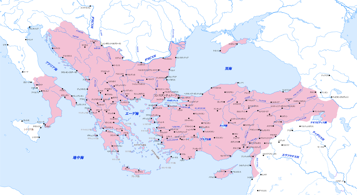 ルキウス Twitterissa 1025年のビザンツ帝国日本語版地図 ひとまず完成 大きいバージョンはリンク先で見られます T Co Q92kjsvkgo