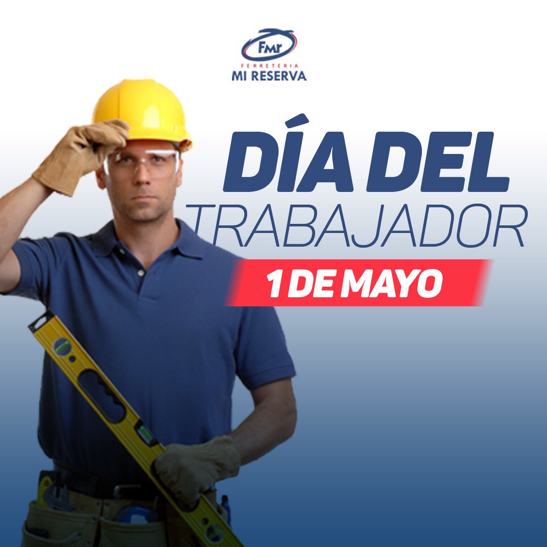 ferremireserva's tweet photo. El Día Internacional del Trabajo celebrado hoy 1 de Mayo se conmemora y recuerdan las luchas realizadas por obreros en reclamo de los derechos para los trabajadores.
-
#diadeltrabajador #ferremireserva #trabajo #herramientas https://t.co/osY363MLrP