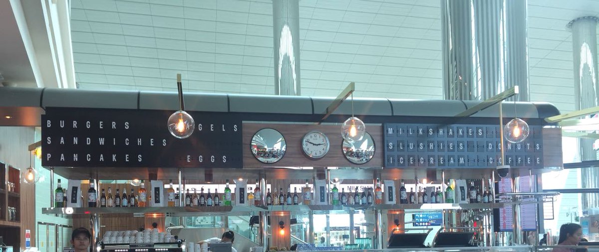 JosephGroup_DXB's tweet image. Split-flap style menu board done in acrylic with vinyl stickers for Tranzeet DXB, @DubaiAirports. #JosephGroup #customsigns #internalsigns