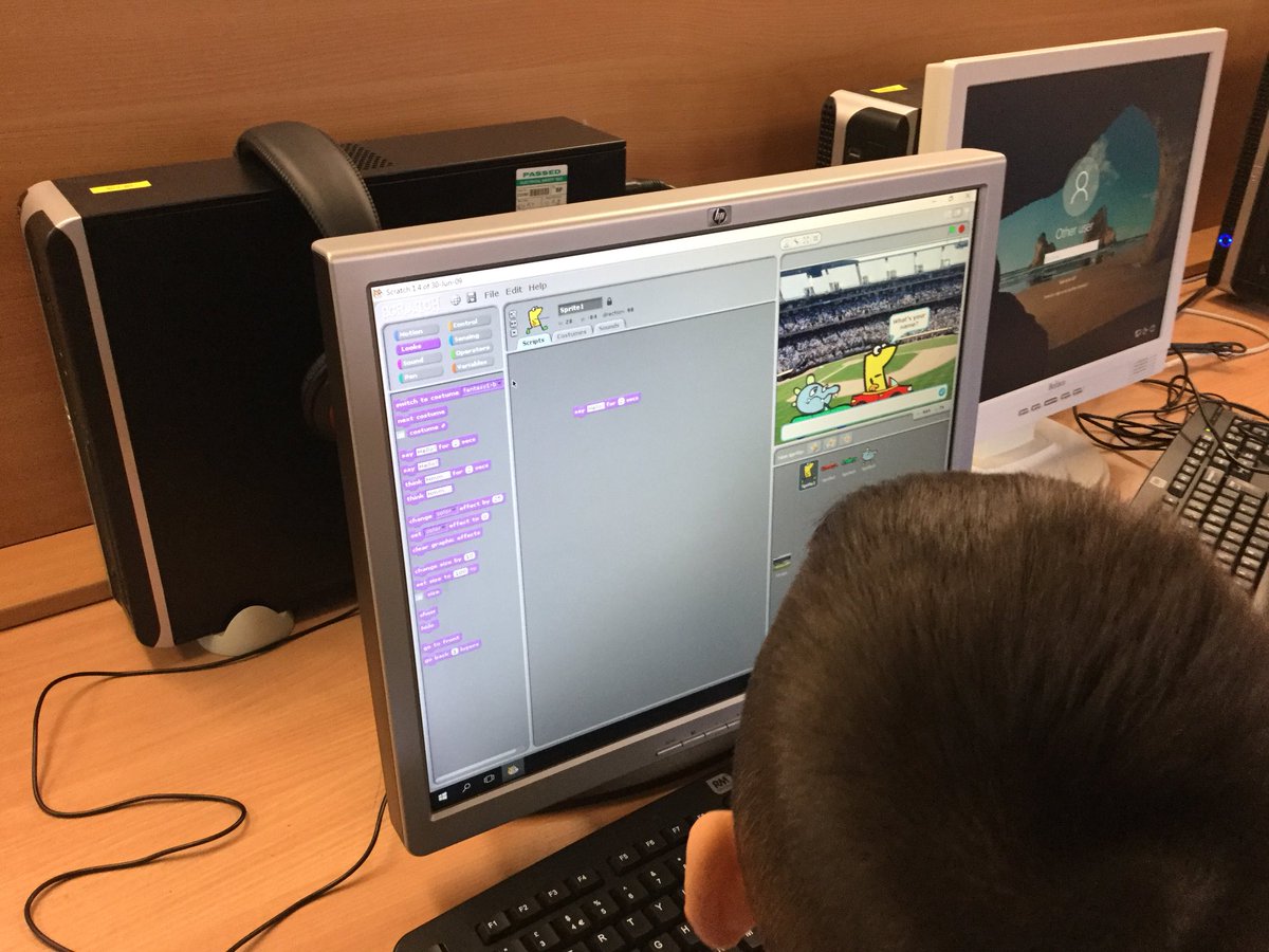 LSTClass_14's tweet photo. Can we make a sprite tell a story? Yes we can! #STPSICT #scratch https://t.co/G5d5wVNrij