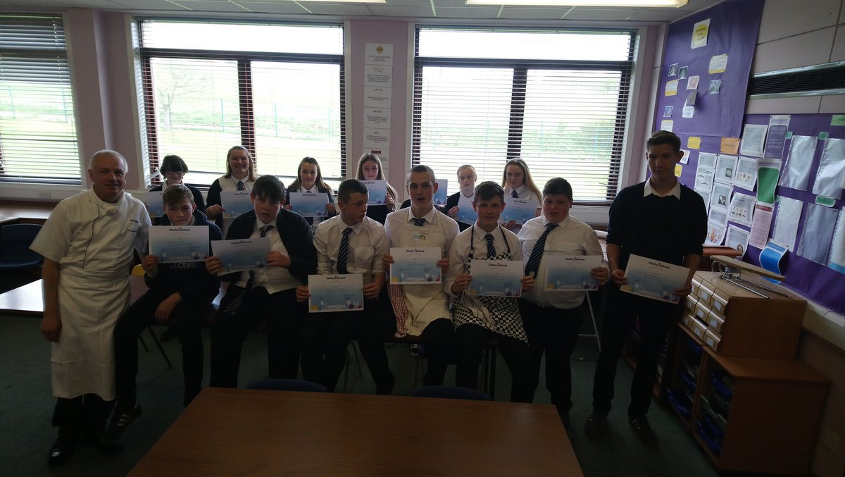 MissDavisHE's tweet photo. @ChefsatSchool @sanquharacademy S3 mastering their REHIS Elementary Cooking Skills course. https://t.co/k8pYM2lQRo