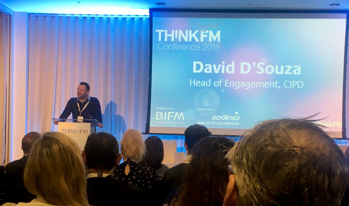 Today at #ThinkFM David D’Souza <a href="/dds180/">David D'Souza</a> <a href="/CIPD/">CIPD</a> suggests how #FM professionals should address questions from employees on how automation &amp; machines will impact on the #workplace.