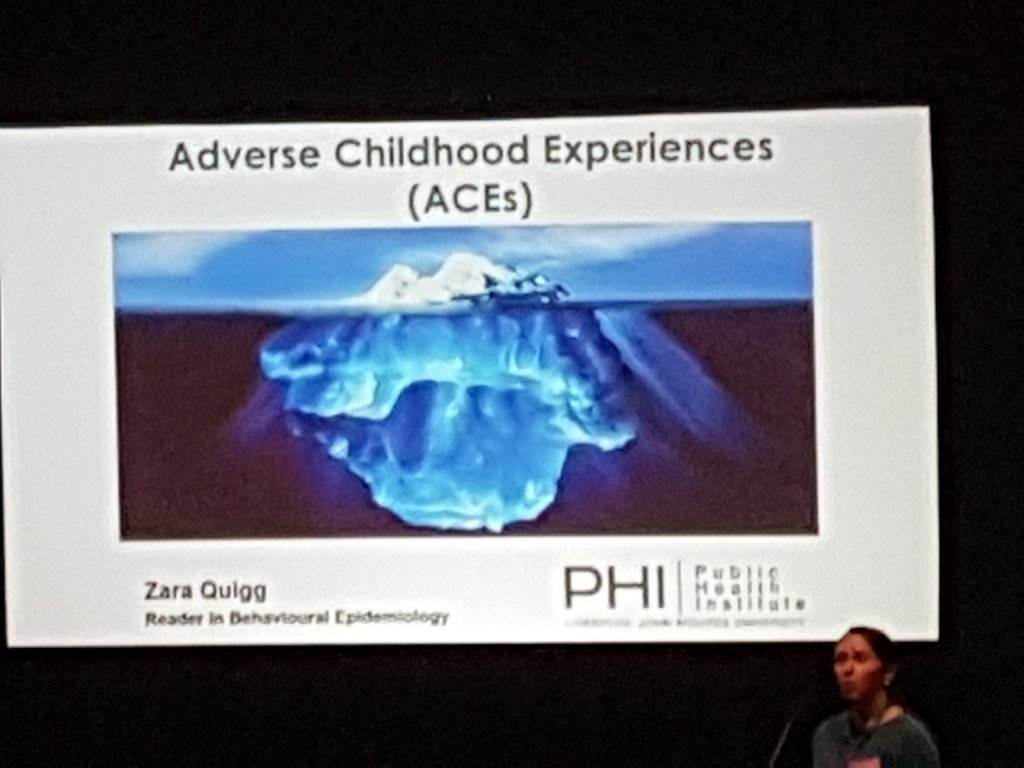 LJMUPHI's tweet photo. Dr Zara Quigg talking about the impact of adverse childhood experiences on individuals over the life course @Zeequigg #LJMUIHR18 https://t.co/YXBwYJ9kHO
