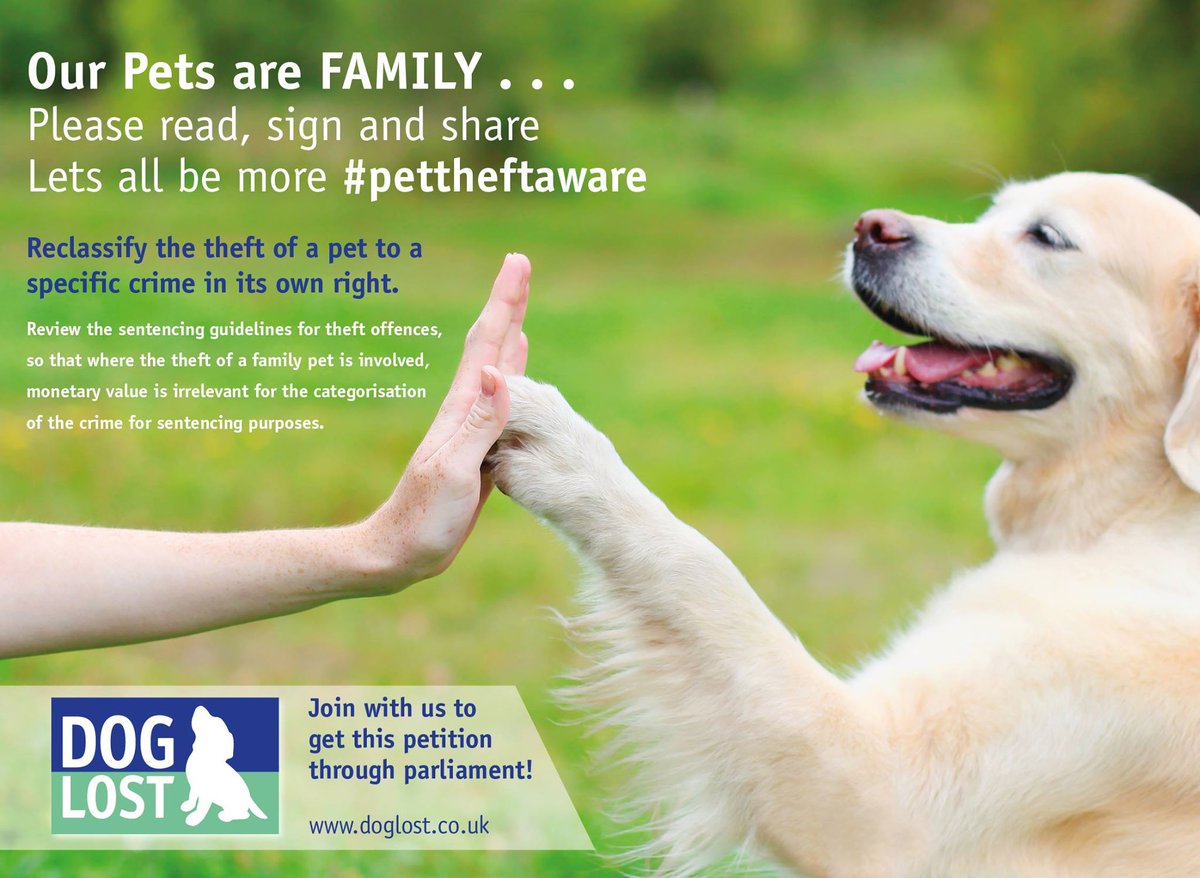 WE ALL LOVE OUR #PETS &amp; WANT TO #PROTECT THEM AND #KEEPTHEMSAFE PLEASE HELP DO JUST THAT!   CLICK HERE :
petition.parliament.uk/petitions/2121… <a href="/VetsGetScanning/">MakeChipsCount to Reunite Pets</a> <a href="/Dr_Dan_1/">Dr Daniel Allen</a> <a href="/rickygervais/">Ricky Gervais</a> <a href="/pettheftaware/">Pet Theft Awareness</a> <a href="/Animal_Watch/">🌎Animal Watch</a> @GoodVetGuide @Team4Nature300