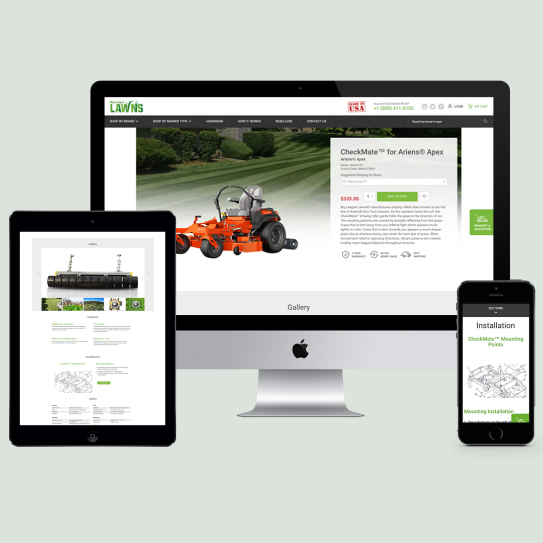 216_digital's tweet photo. We recently launched one of our favorite projects for #BigLeagueLawns and we are thrilled to share it with you! This launch comes at the start of the beautiful Spring/Summer season. Be sure to check out their offers! #WebsiteRedesign #ResponsiveWebsite #216digital #CLE #LawnMower https://t.co/6rXjT3VXOk