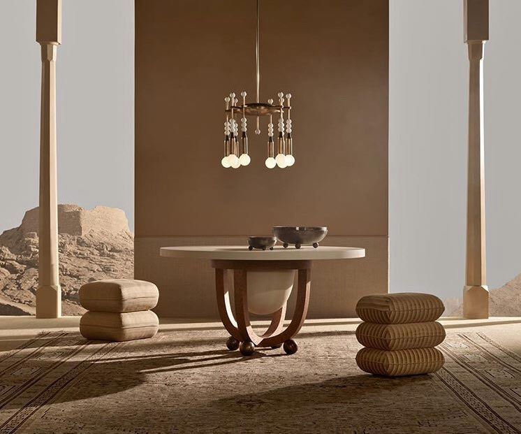 What a great example of Persian-infused modern design! US studio Apparatus has launched a collection which relies on the owner's, Gabriel Hendifar personal story. It attempts to create a tangible connection to his grandmother's country and a futurist fantasy at the same time.