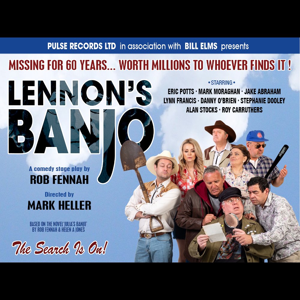 Ticketline's tweet photo. There's only a few performances left for @LennonsBanjo at the @EpsteinTheatre #Liverpool! The race for the holy grail of pop memorabilia is on in this brand-new comedy. Last chance tickets: https://t.co/UOhl8WnJqA https://t.co/4icQ6kt9Bl