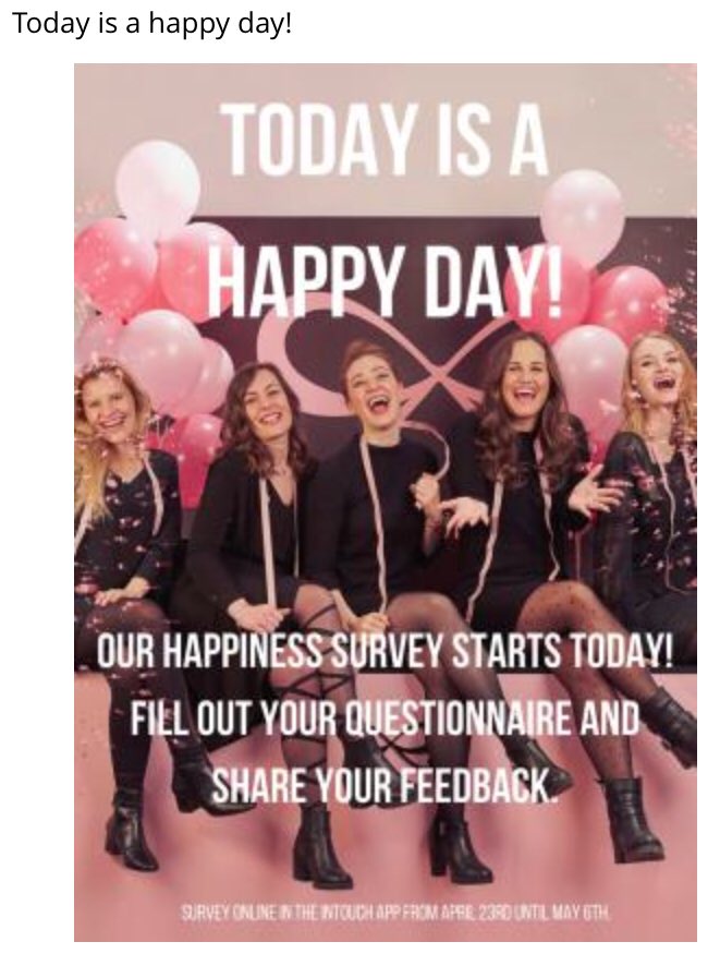 Already done the happiness survey? If not, do it today!😎 @jaakke_anne @Dimitri_HKM <a href="/donja_vl/">DVL</a> <a href="/linda_jong/">Linda de Jong</a> @blok_maud