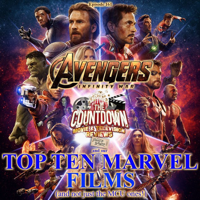 thecountdownpc's tweet photo. Ep 161 is live @ https://t.co/HwHZkEZj7K as WAYNE RETURNS to review #AvengersInfinityWar &amp; countdown the very best #Marvel films! #PodernFamily #PodFix #TheBanterIsBack #200ForWayne https://t.co/YJrfV7G2Un
