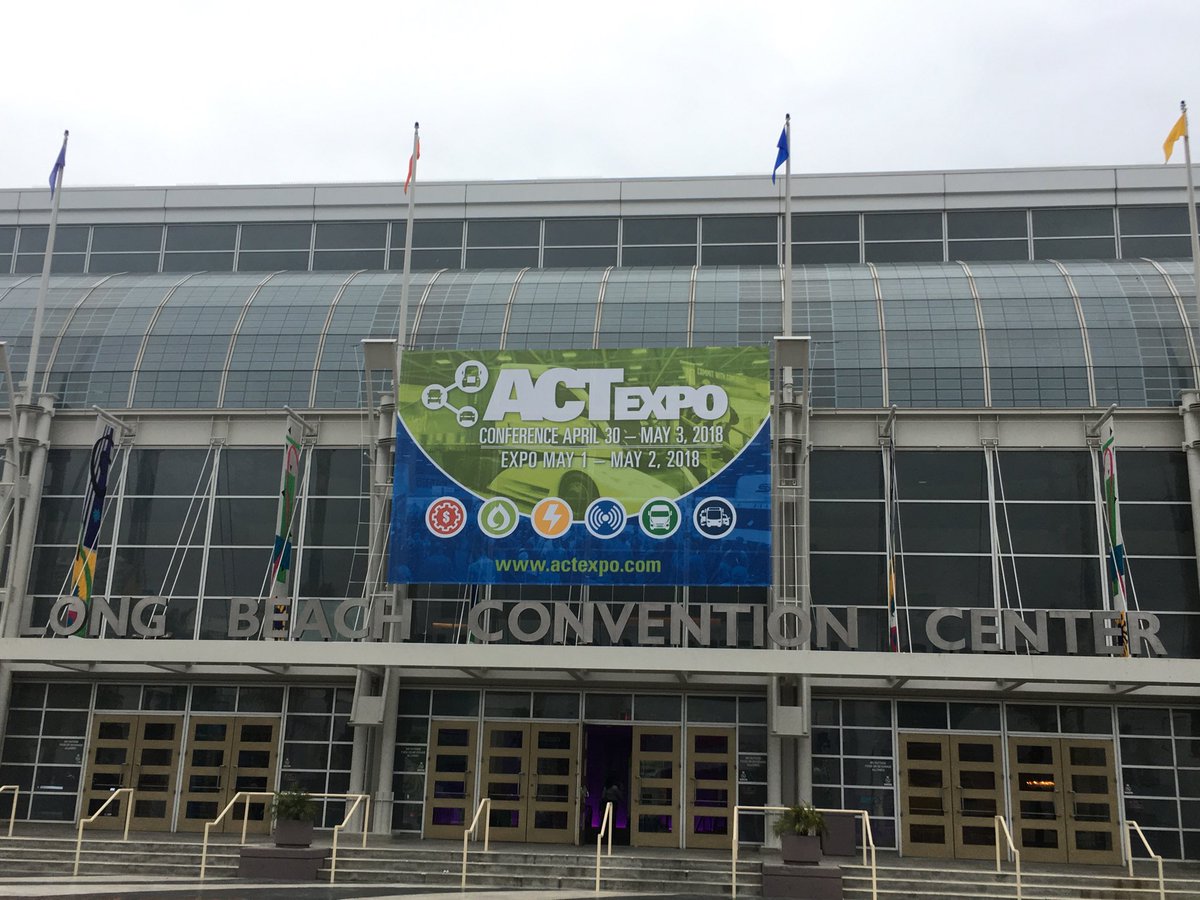 SherryCalkins's tweet photo. Kicking off #ACT2018 Expo in Long Beach!  #cleanfuels #Geotab https://t.co/JiqsNKrErm