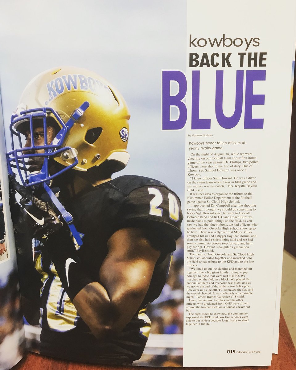 KowboyPubs's tweet photo. #yearbooksneakpeek #buyayearbook #kowboypubs #backtheblue #kowboysbacktheblue @kissimmeepolice https://t.co/rNMCdmqtYx