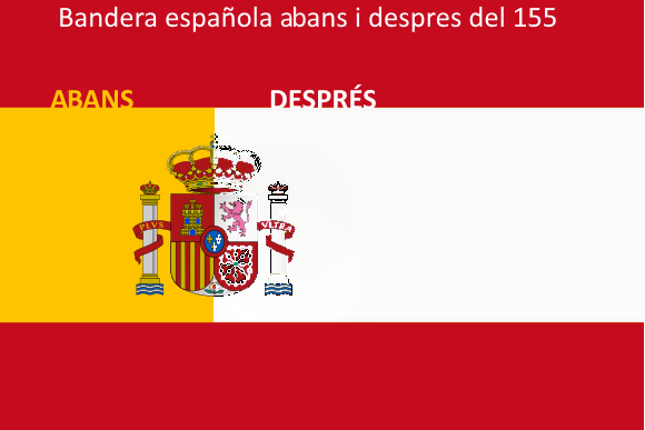 Bandera Espanyola abans i després del 155
