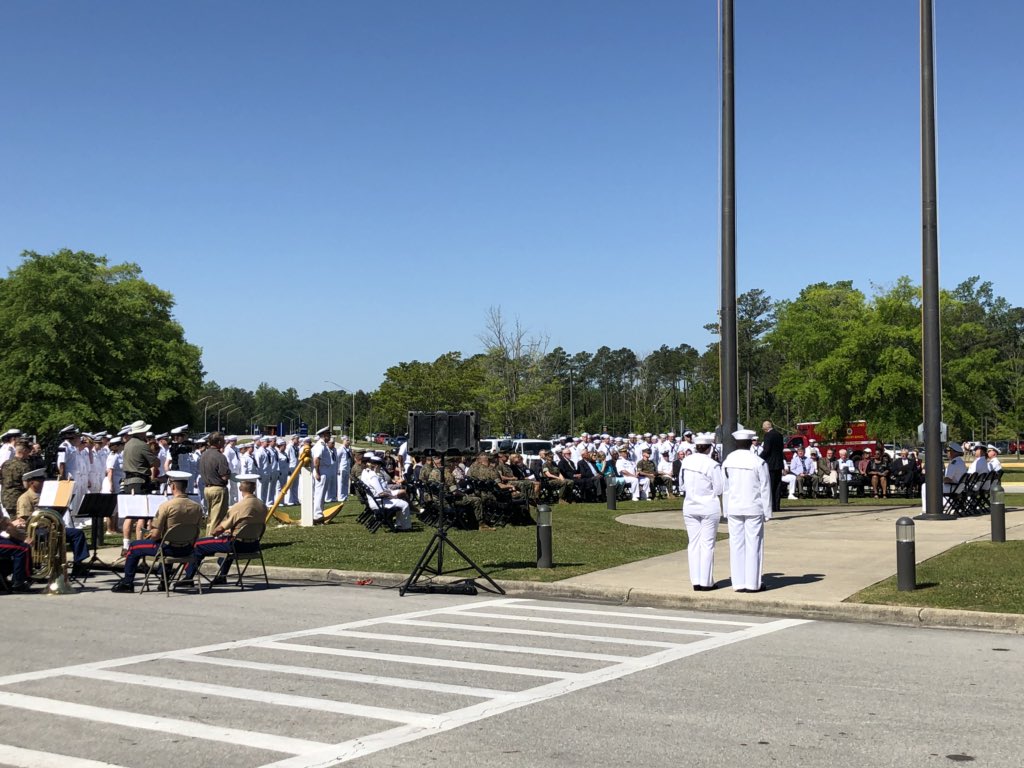NMCCLejeune's tweet photo. The 75th Anniversary of #NMCCL is underway! We are honored to celebrate 75 years of care about Marine Corps Bass Camp Lejeune! #75YearsofCare https://t.co/BLoZvRw4C6
